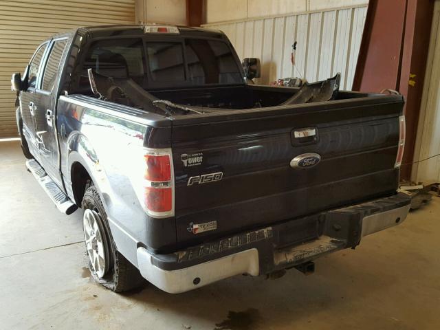 1FTFW1CT4EKG45699 - 2014 FORD F150 SUPER BLACK photo 3