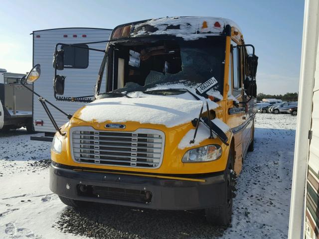 4UZABRDT5DCBW4807 - 2013 FREIGHTLINER CHASSIS B2 YELLOW photo 2