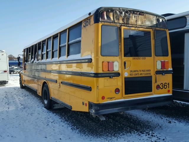 4UZABRDT5DCBW4807 - 2013 FREIGHTLINER CHASSIS B2 YELLOW photo 3