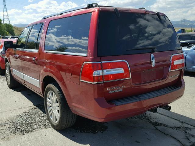 5LMJJ3J54DEL09548 - 2013 LINCOLN NAVIGATOR Czerwony zdjęcie 3
