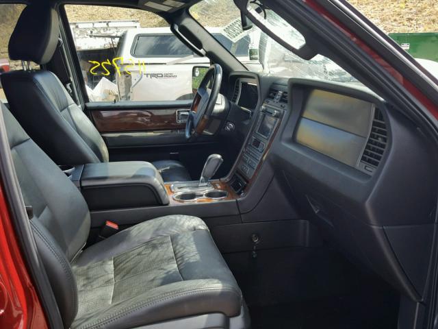 5LMJJ3J54DEL09548 - 2013 LINCOLN NAVIGATOR Czerwony zdjęcie 5