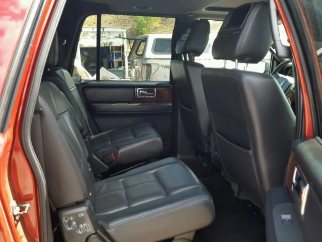 5LMJJ3J54DEL09548 - 2013 LINCOLN NAVIGATOR Czerwony zdjęcie 6