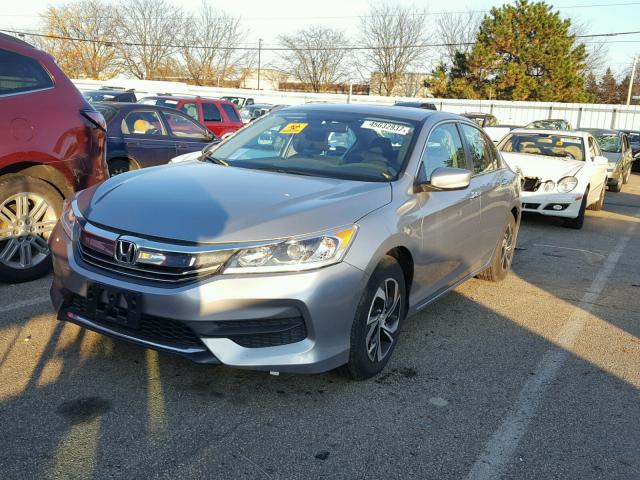 1HGCR2F30GA048989 - 2016 HONDA ACCORD LX GRAY photo 2