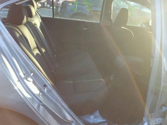 1HGCR2F30GA048989 - 2016 HONDA ACCORD LX GRAY photo 6