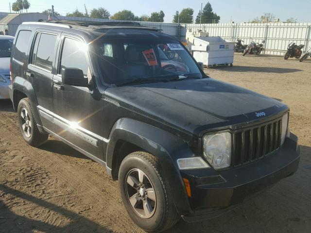 1J8GP28K78W284692 - 2008 JEEP LIBERTY SP BLACK photo 1