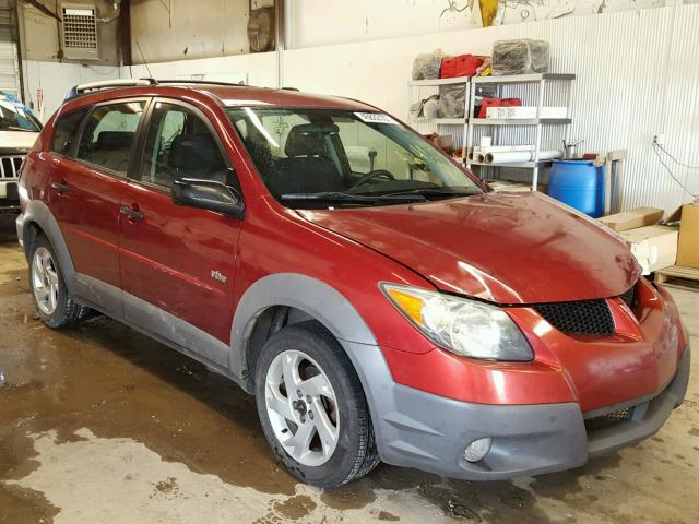 5Y2SL628X3Z424131 - 2003 PONTIAC VIBE MAROON photo 1