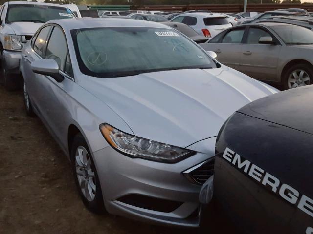 3FA6P0G72HR149200 - 2017 FORD FUSION S SILVER photo 1