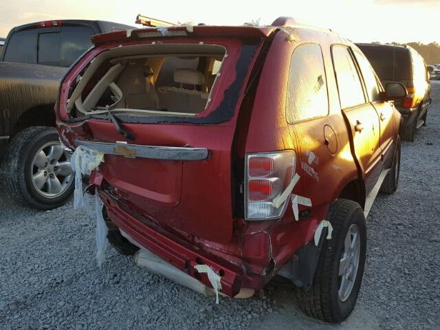 2CNDL63F866072622 - 2006 CHEVROLET EQUINOX LT RED photo 4