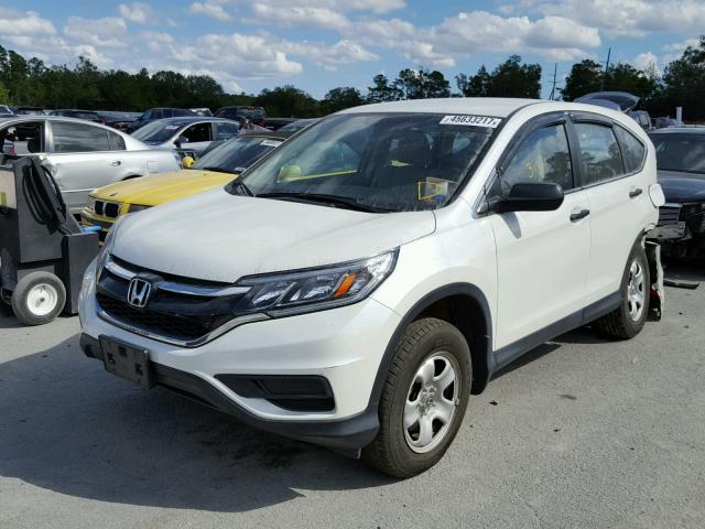 5J6RM4H34FL024563 - 2015 HONDA CR-V LX CREAM photo 2