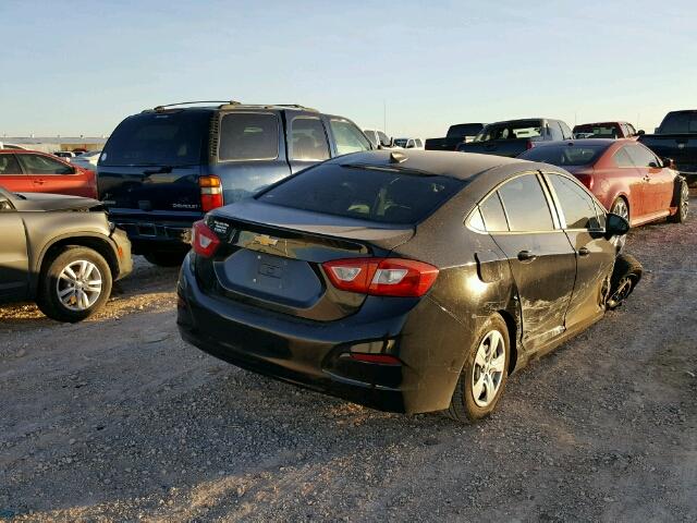 1G1BC5SM8H7120797 - 2017 CHEVROLET CRUZE LS BLACK photo 4