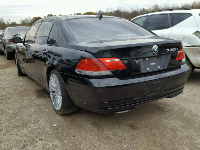 WBAHN83518DT78162 - 2008 BMW 750 BLACK photo 3