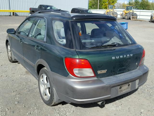 JF1GG68513H806826 - 2003 SUBARU IMPREZA OU GREEN photo 3