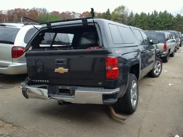 3GCUKREC9EG493697 - 2014 CHEVROLET SILVERADO BLACK photo 4