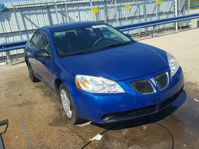 1G2ZF58B474265195 - 2007 PONTIAC G6 VALUE L BLUE photo 1