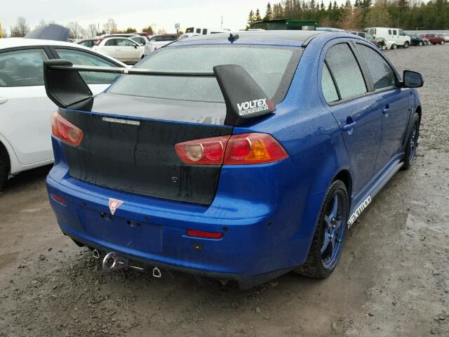 JA3AU86W39U602107 - 2009 MITSUBISHI LANCER GTS BLUE photo 4