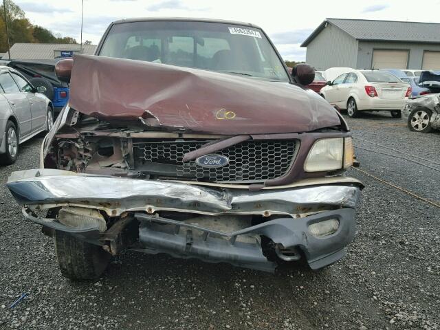 1FTRX18L5YNA80076 - 2000 FORD F150 BURGUNDY photo 7