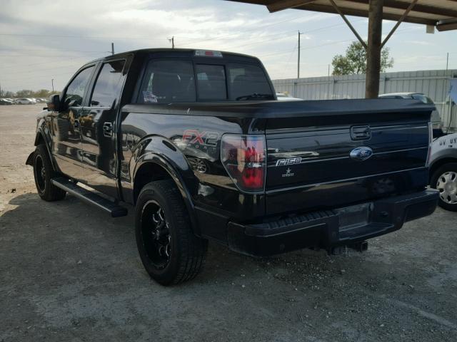 1FTFW1CT4EFA28165 - 2014 FORD F150 SUPER BLACK photo 3