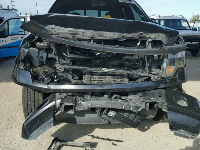 1FTFW1CT4EFA28165 - 2014 FORD F150 SUPER BLACK photo 9