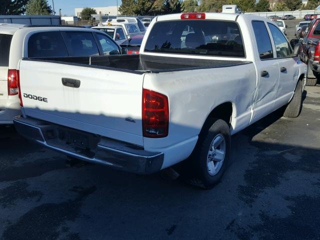 1D7HA18N23S187021 - 2003 DODGE RAM 1500 S WHITE photo 4