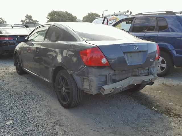 JTKDE177570219051 - 2007 TOYOTA SCION TC ნაცრისფერი ფოტო 3
