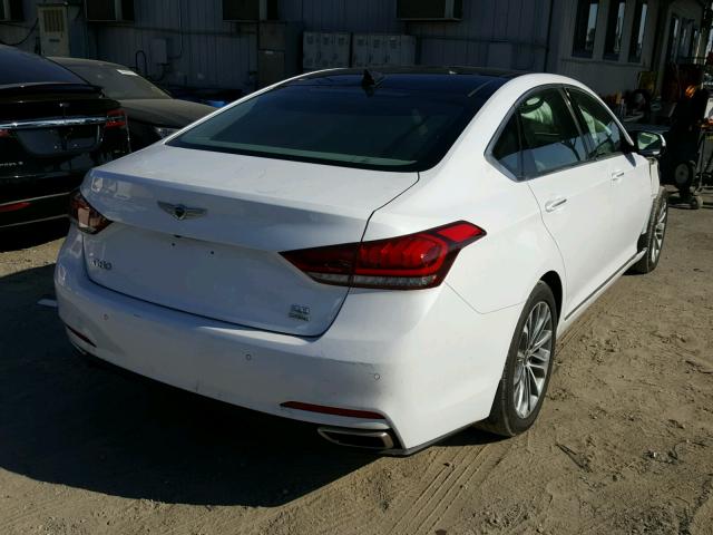 KMHGN4JE1HU183068 - 2017 GENESIS G80 BASE WHITE photo 4