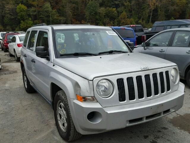 1J8FF28W18D766278 - 2008 JEEP PATRIOT SILVER photo 1