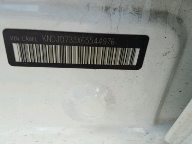 KNDJD733X65544976 - 2006 KIA SORENTO EX WHITE photo 10