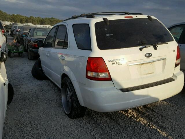 KNDJD733X65544976 - 2006 KIA SORENTO EX WHITE photo 3