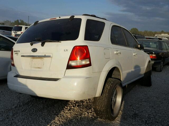 KNDJD733X65544976 - 2006 KIA SORENTO EX WHITE photo 4