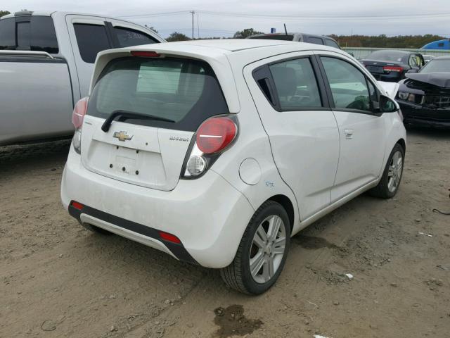 KL8CA6S98DC618284 - 2013 CHEVROLET SPARK LS WHITE photo 4