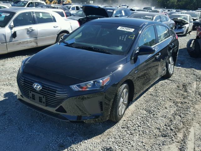 KMHC65LC8HU030040 - 2017 HYUNDAI IONIQ BLUE BLACK photo 2