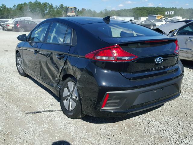 KMHC65LC8HU030040 - 2017 HYUNDAI IONIQ BLUE BLACK photo 3