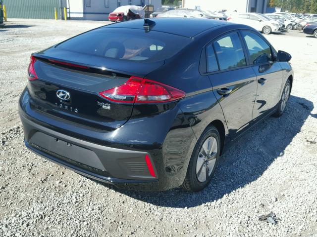 KMHC65LC8HU030040 - 2017 HYUNDAI IONIQ BLUE BLACK photo 4