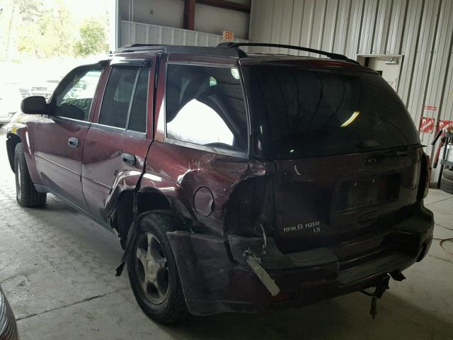 1GNDT13S762321131 - 2006 CHEVROLET TRAILBLAZE BURGUNDY photo 3