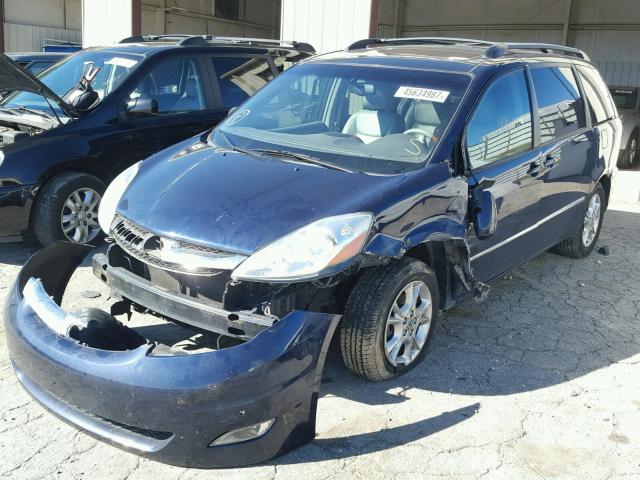 5TDZA22C06S425635 - 2006 TOYOTA SIENNA BLUE photo 2