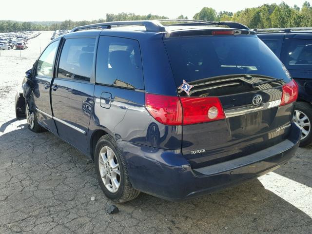 5TDZA22C06S425635 - 2006 TOYOTA SIENNA BLUE photo 3