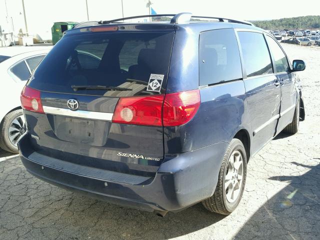 5TDZA22C06S425635 - 2006 TOYOTA SIENNA BLUE photo 4