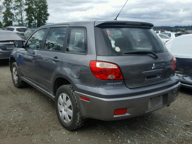 JA4LX31F95U051214 - 2005 MITSUBISHI OUTLANDER GRAY photo 3