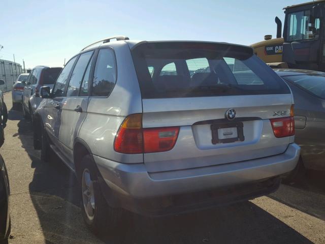 5UXFA53503LV96854 - 2003 BMW X5 SILVER photo 3