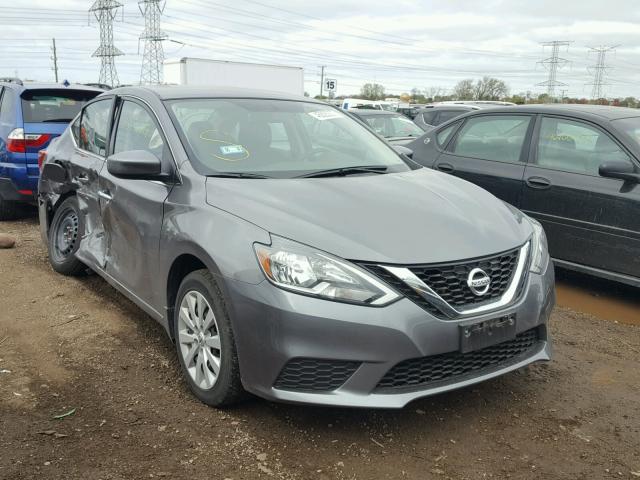 3N1AB7AP1HY240892 - 2017 NISSAN SENTRA S GRAY photo 1