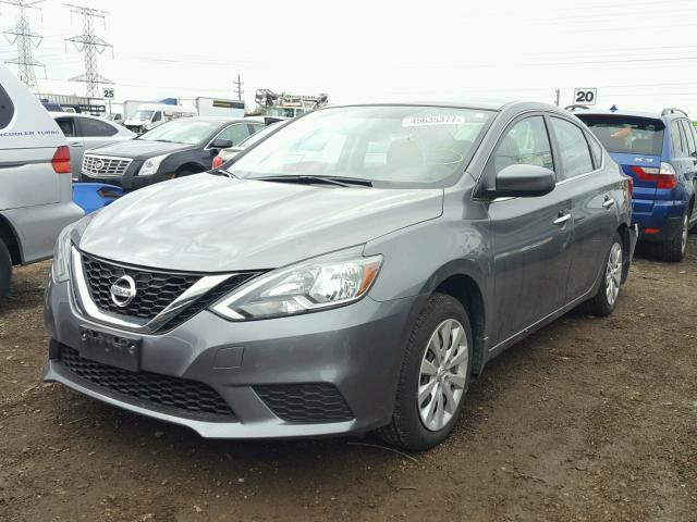 3N1AB7AP1HY240892 - 2017 NISSAN SENTRA S GRAY photo 2