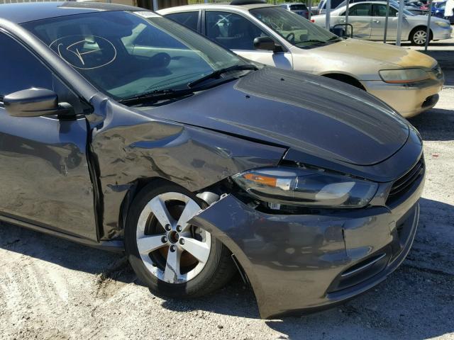 1C3CDFBB1FD192960 - 2015 DODGE DART GRAY photo 9