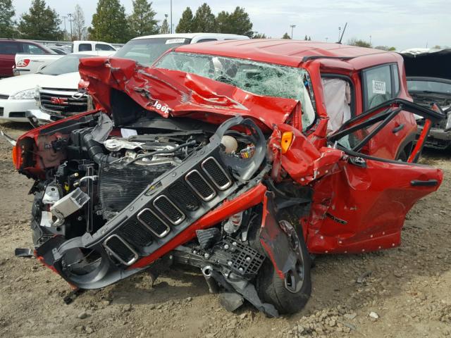 ZACCJBAWXGPC66946 - 2016 JEEP RENEGADE S RED photo 2