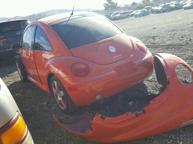 3VWCD21C22M423357 - 2002 VOLKSWAGEN NEW BEETLE 橙色 照片 3