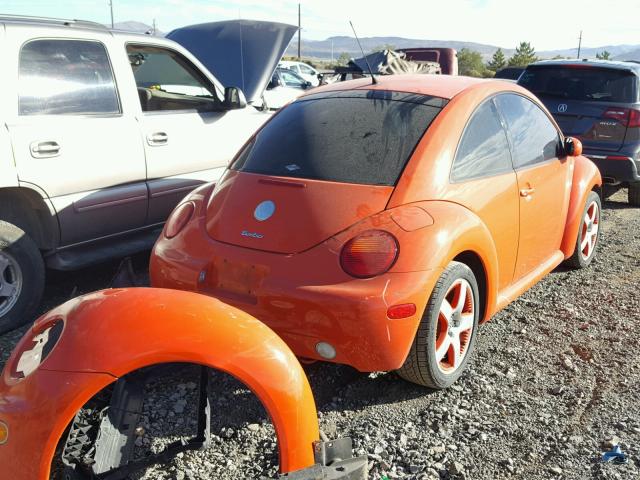 3VWCD21C22M423357 - 2002 VOLKSWAGEN NEW BEETLE 橙色 照片 4