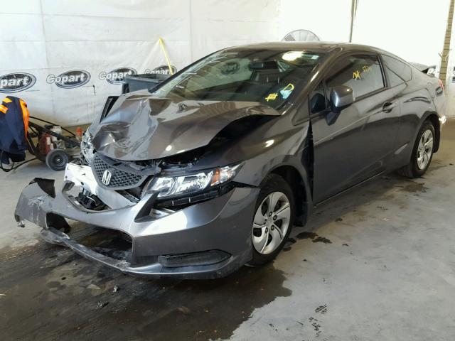 2HGFG3B57DH506217 - 2013 HONDA CIVIC GRAY photo 2