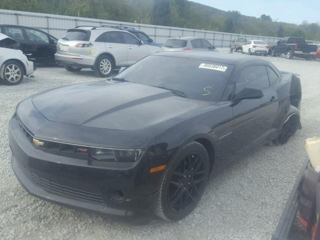 2G1FF1E39F9276850 - 2015 CHEVROLET CAMARO LT BLACK photo 2