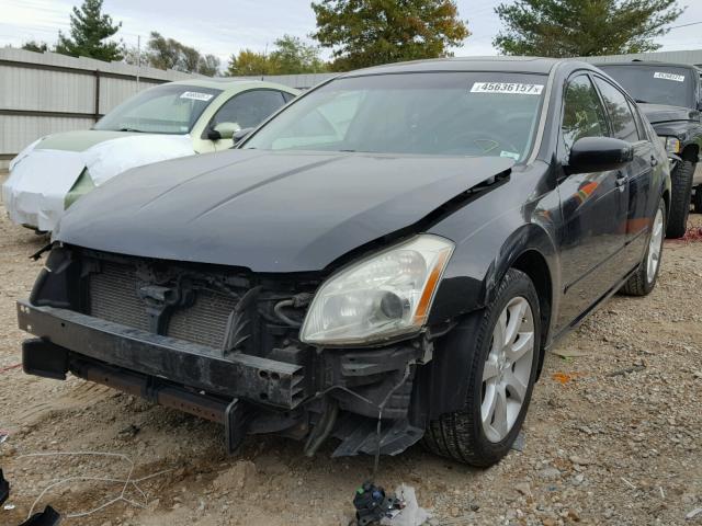 1N4BA41E37C820451 - 2007 NISSAN MAXIMA BLACK photo 2