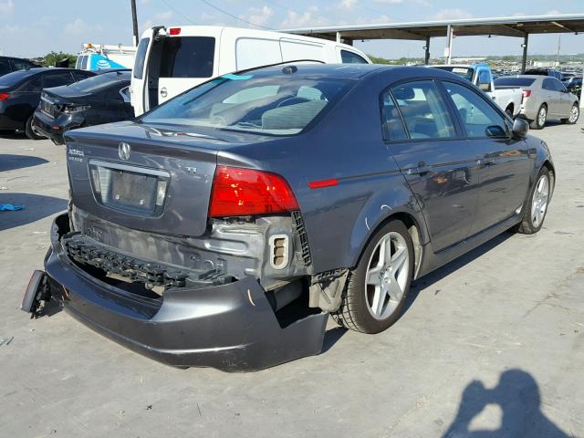 19UUA662X5A005333 - 2005 ACURA TL GRAY photo 4