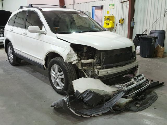 5J6RE3H73AL003707 - 2010 HONDA CR-V EXL WHITE photo 1